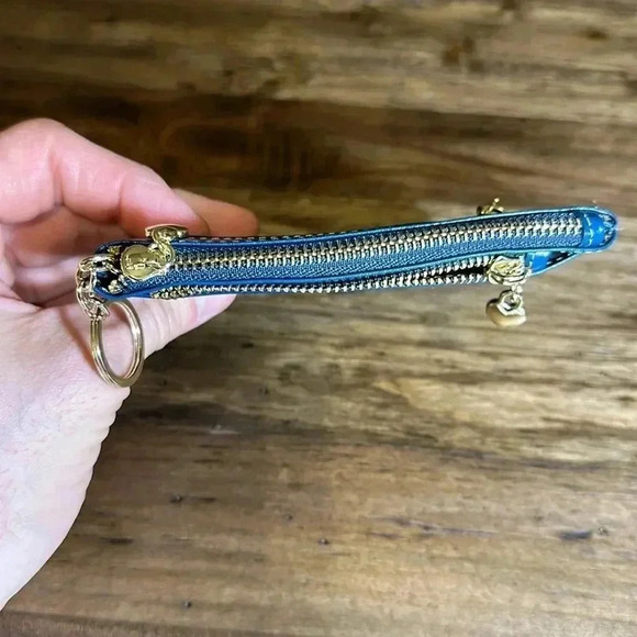 MDBM UK Maison de Beaute Marseilles LIMOGES Small Wallet Prussian Blue MSRP $49 - Picture 12 of 15